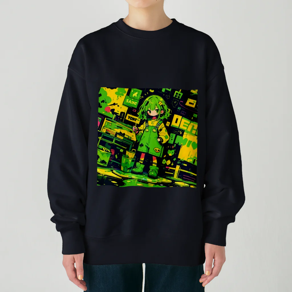 東京少年少女達のペンキガール Heavyweight Crew Neck Sweatshirt