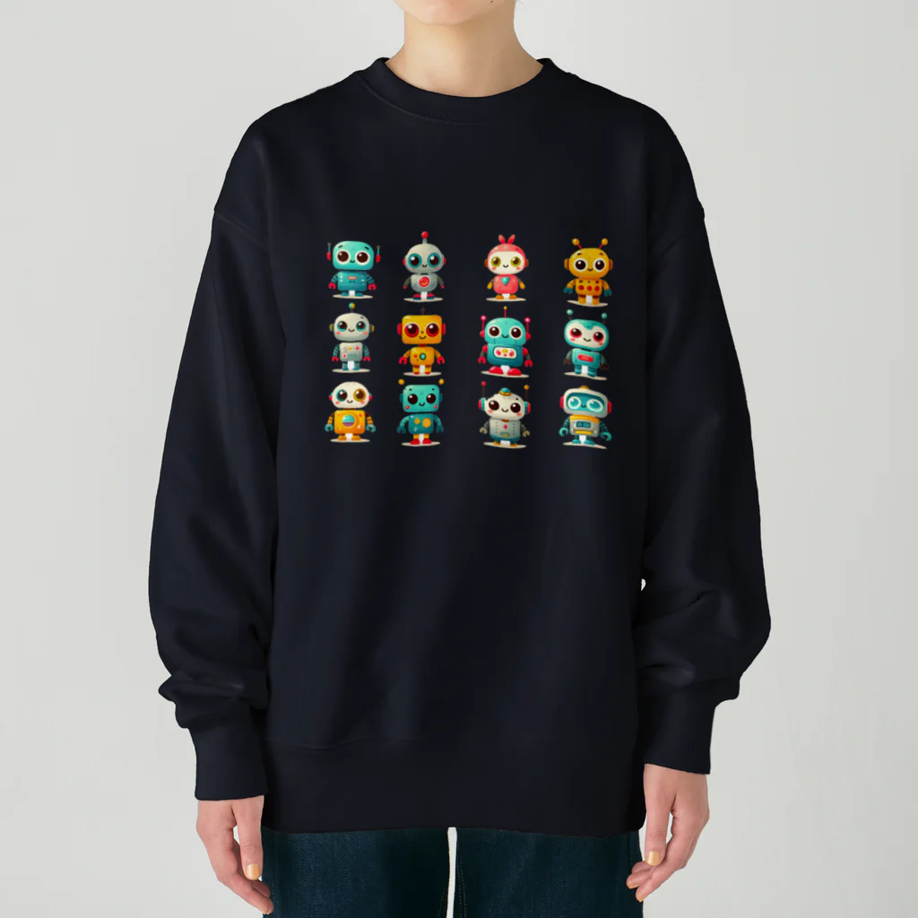 manaco-のロボット集合 Heavyweight Crew Neck Sweatshirt