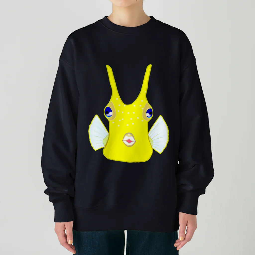 LalaHangeulのコンゴウフグさん Heavyweight Crew Neck Sweatshirt