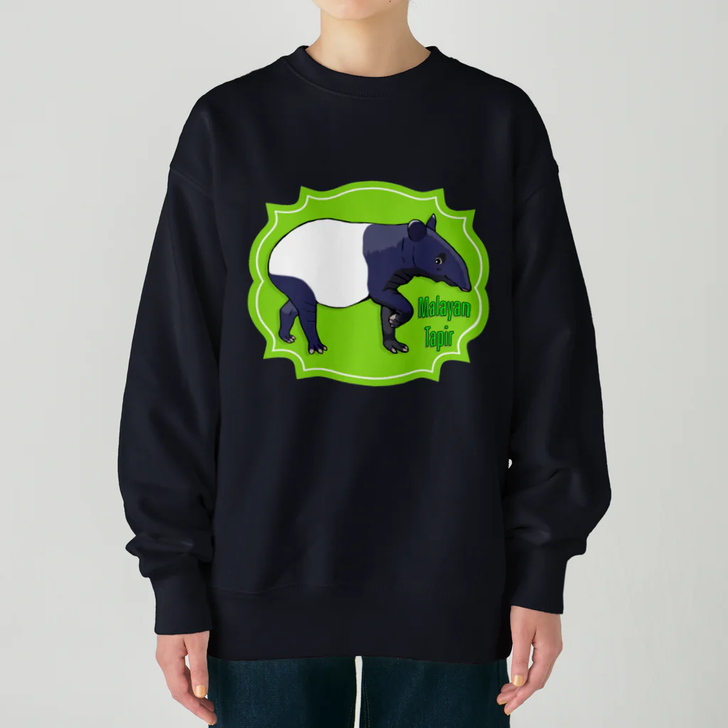 LalaHangeulのマレーバク　英語バージョン Heavyweight Crew Neck Sweatshirt