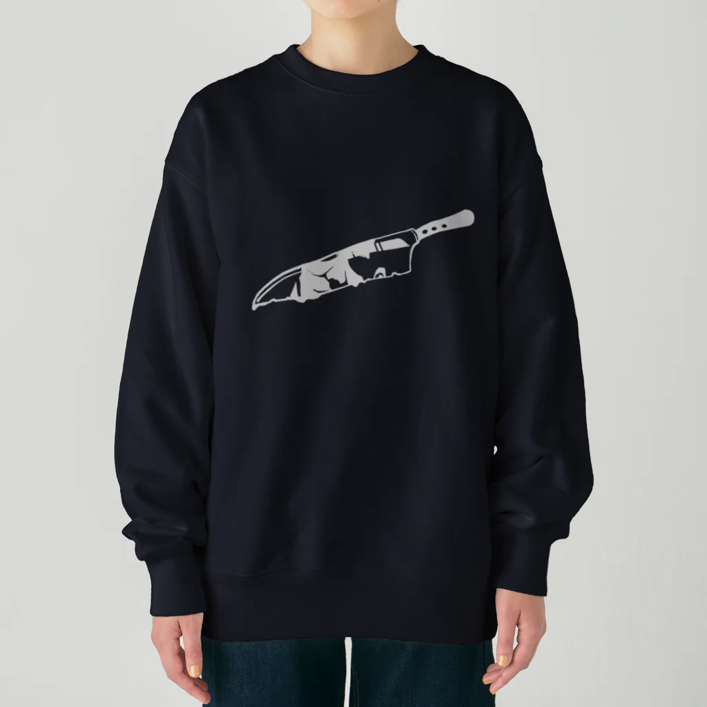 テラちん侍のシェイプのナイフシリーズ Heavyweight Crew Neck Sweatshirt