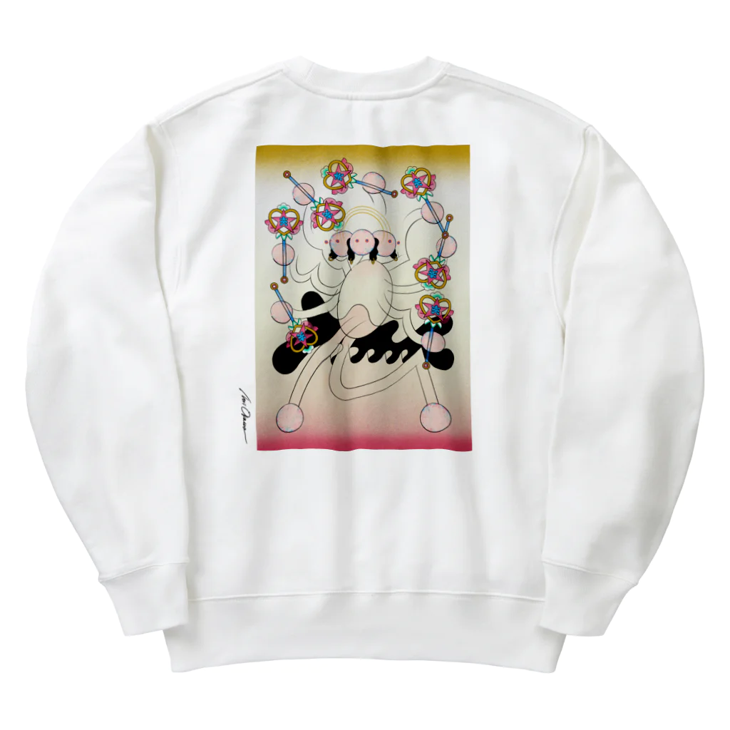 NORI OKAWAの現代ジャパン魔法ステッキ阿修羅 Heavyweight Crew Neck Sweatshirt