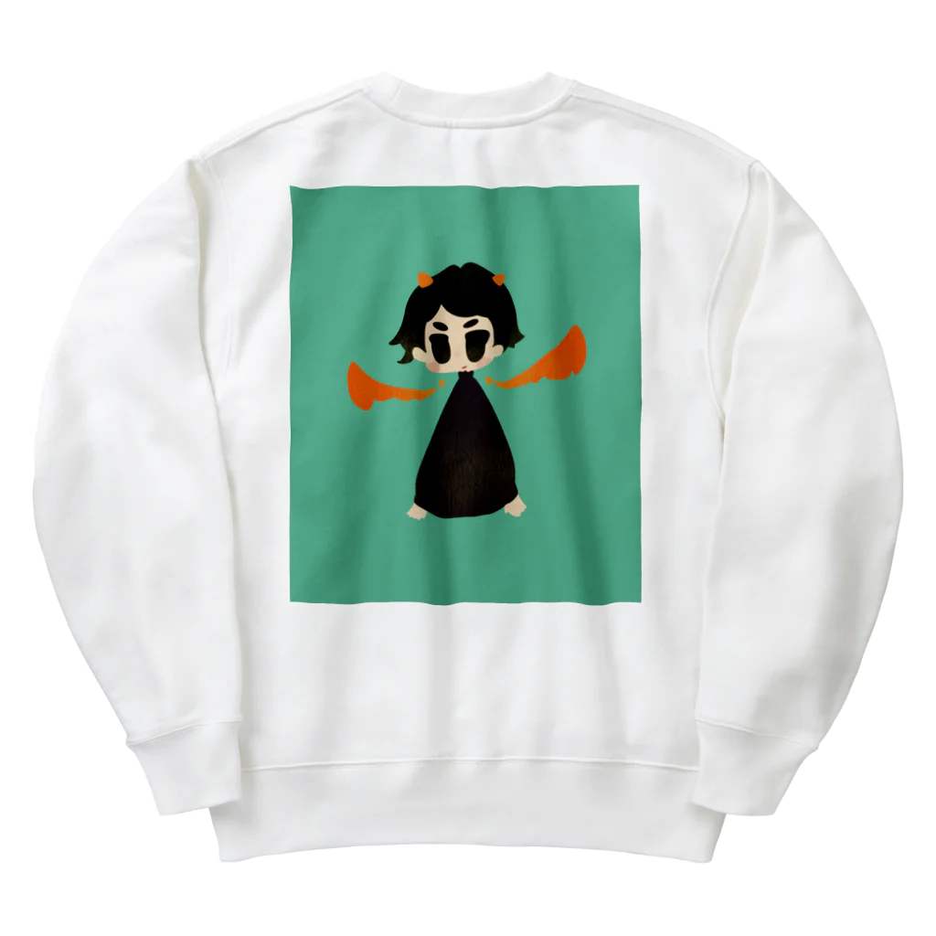 みるめ（はね職人）のかちきさん Heavyweight Crew Neck Sweatshirt