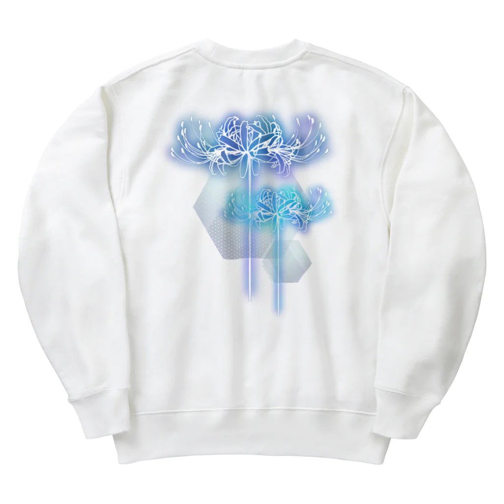 綾錦工房 りこりすの曼珠沙華 - 朧【月光】 Heavyweight Crew Neck Sweatshirt