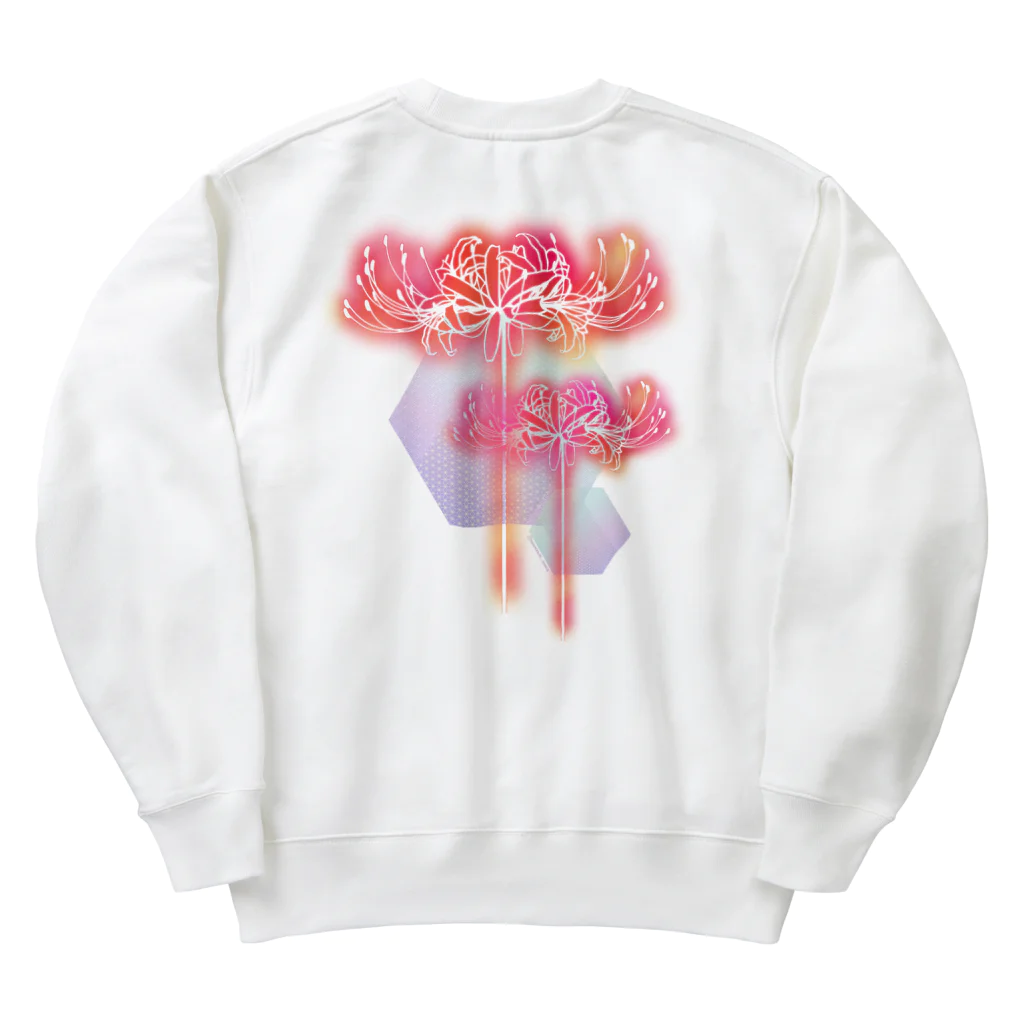 綾錦工房 りこりすの曼珠沙華 - 朧 【黄昏】 Heavyweight Crew Neck Sweatshirt