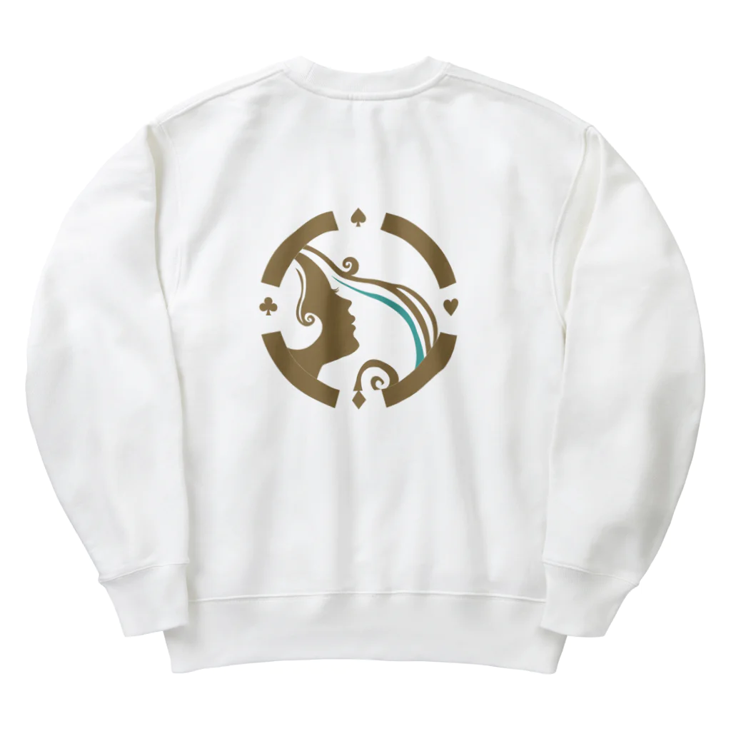 amusement cafe The High Priestessのヘビーウェイトスウェット/パーカー・ボアフリースJK（ライトカラー） Heavyweight Crew Neck Sweatshirt