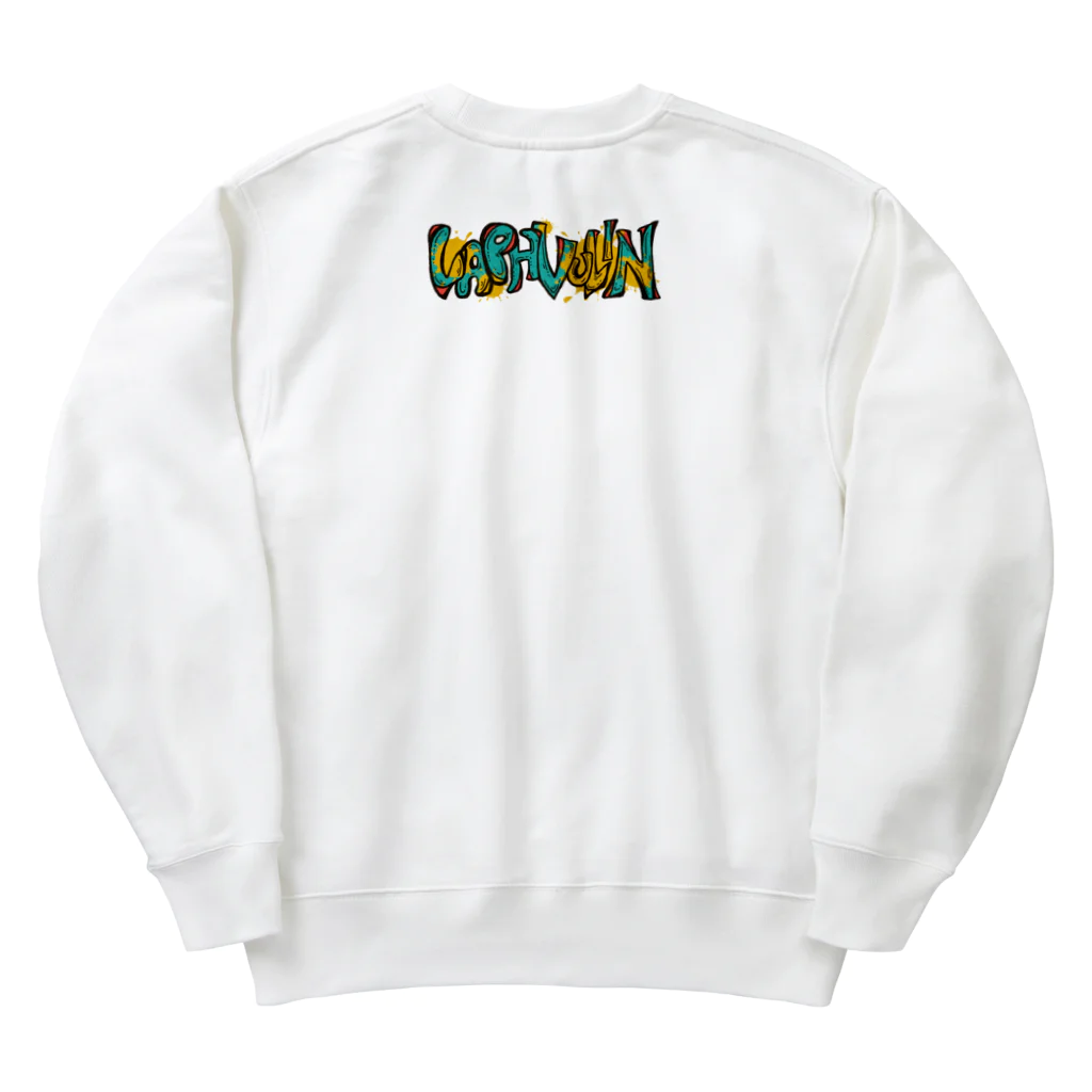 ねこのLAPHCONESSのラフヴーリン　アメコミ風透過 Heavyweight Crew Neck Sweatshirt