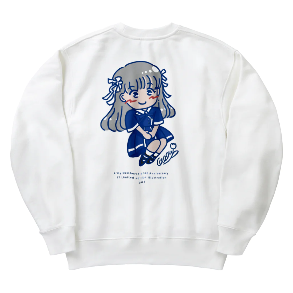 caco | イラストレーターの1周年記念ちびかこスウェット Heavyweight Crew Neck Sweatshirt