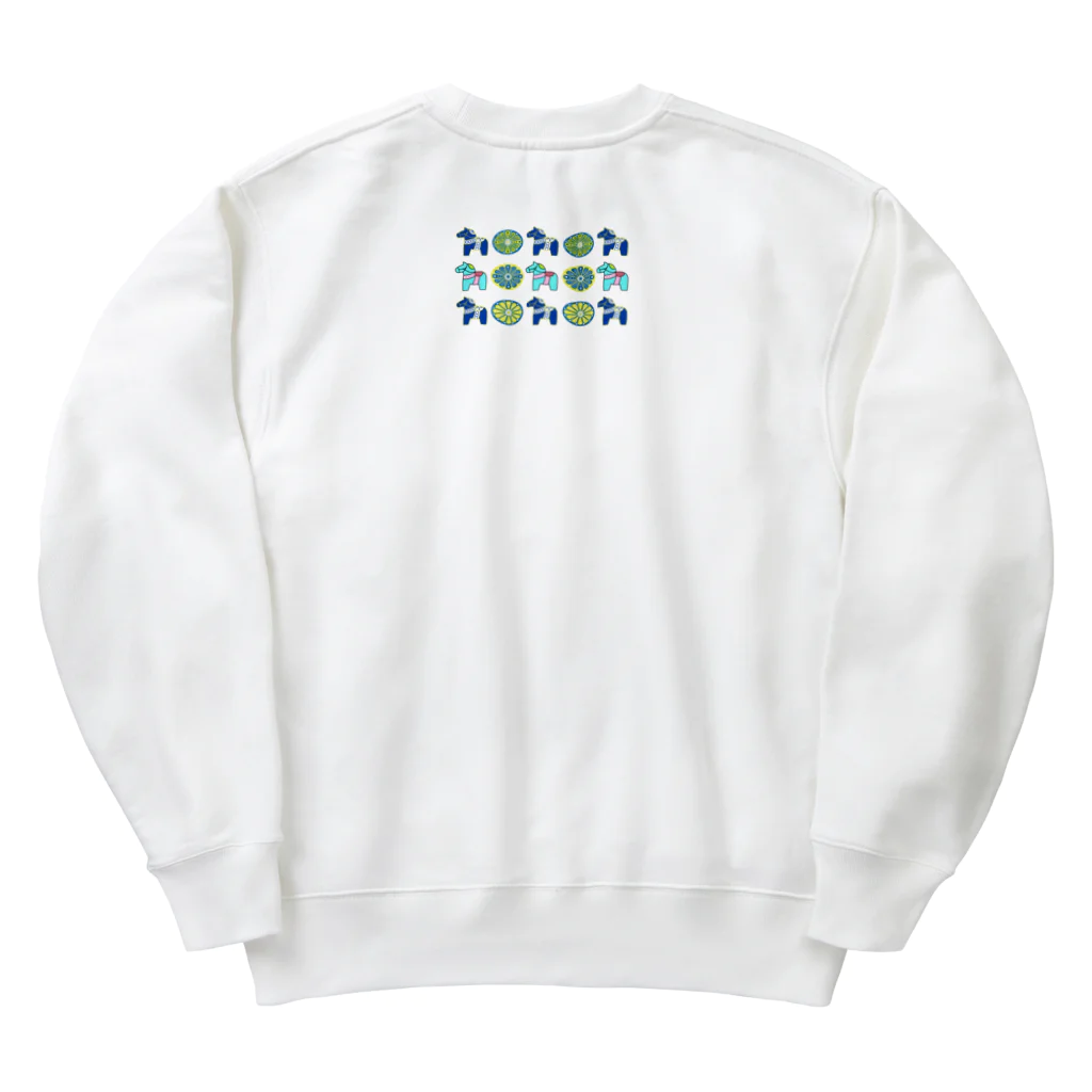 たま屋のダーラナホース　蒼、空色 Heavyweight Crew Neck Sweatshirt