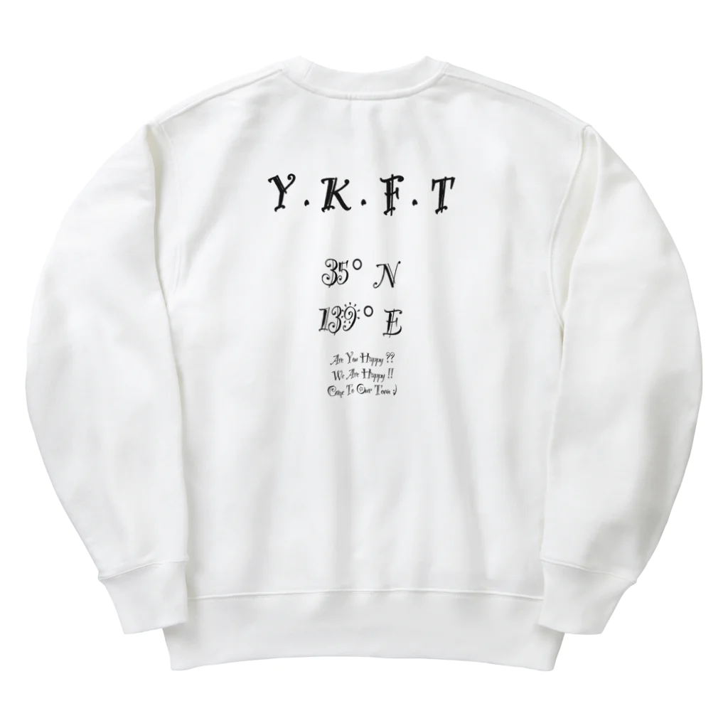 横浜市金沢区の地域活動家　ツンのYOKOHAMA KANAZAWA FANTASTIC TOWN（Happy） Heavyweight Crew Neck Sweatshirt