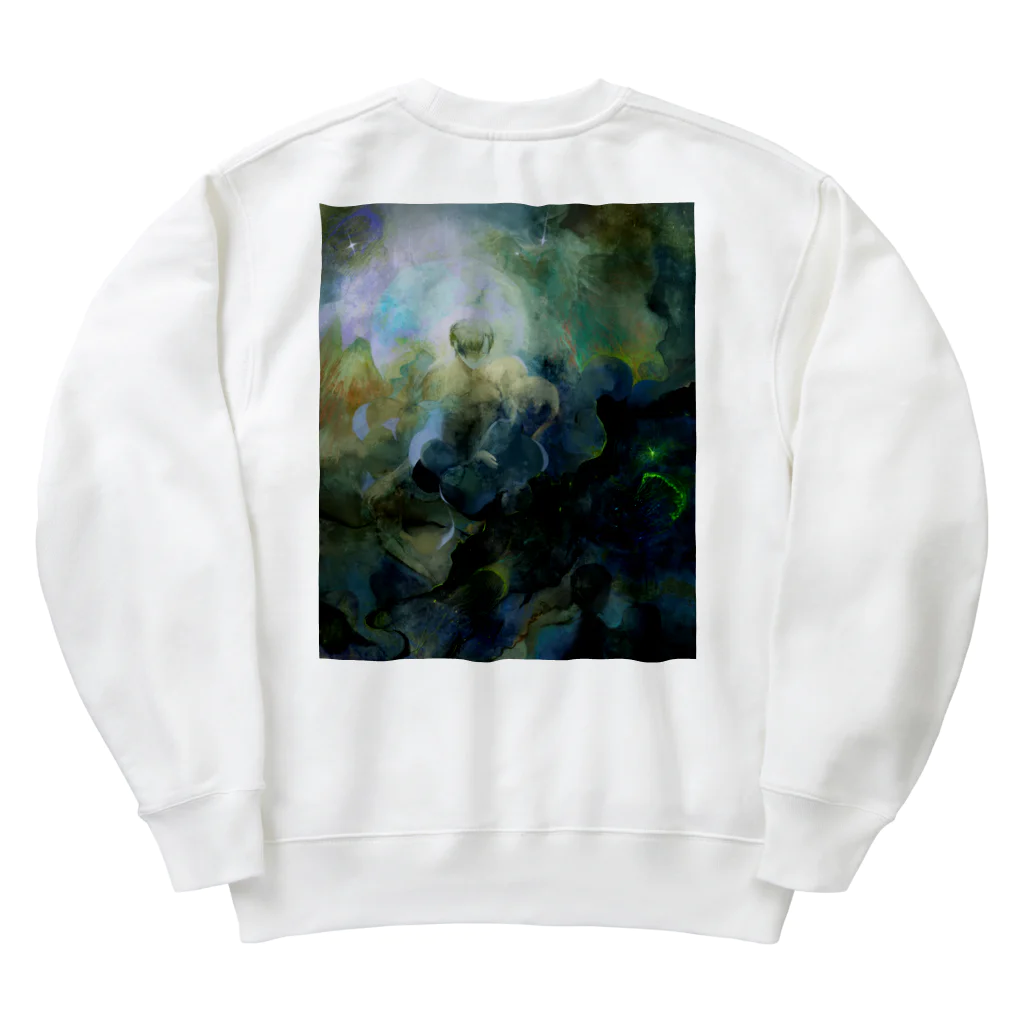 cocontmaの川池(裏面印刷) Heavyweight Crew Neck Sweatshirt