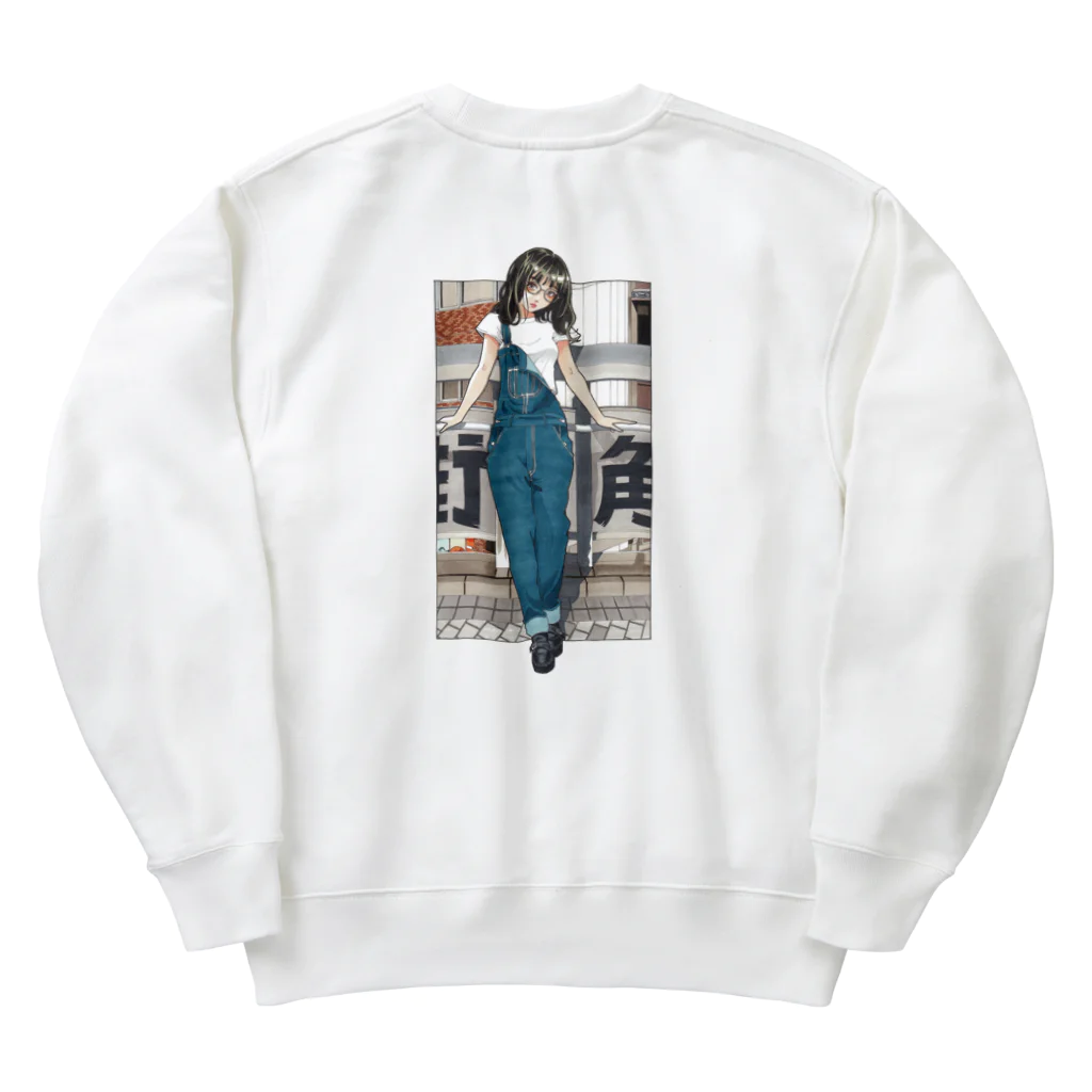 RYUTA・T／イラストレーターの街角女子 Heavyweight Crew Neck Sweatshirt