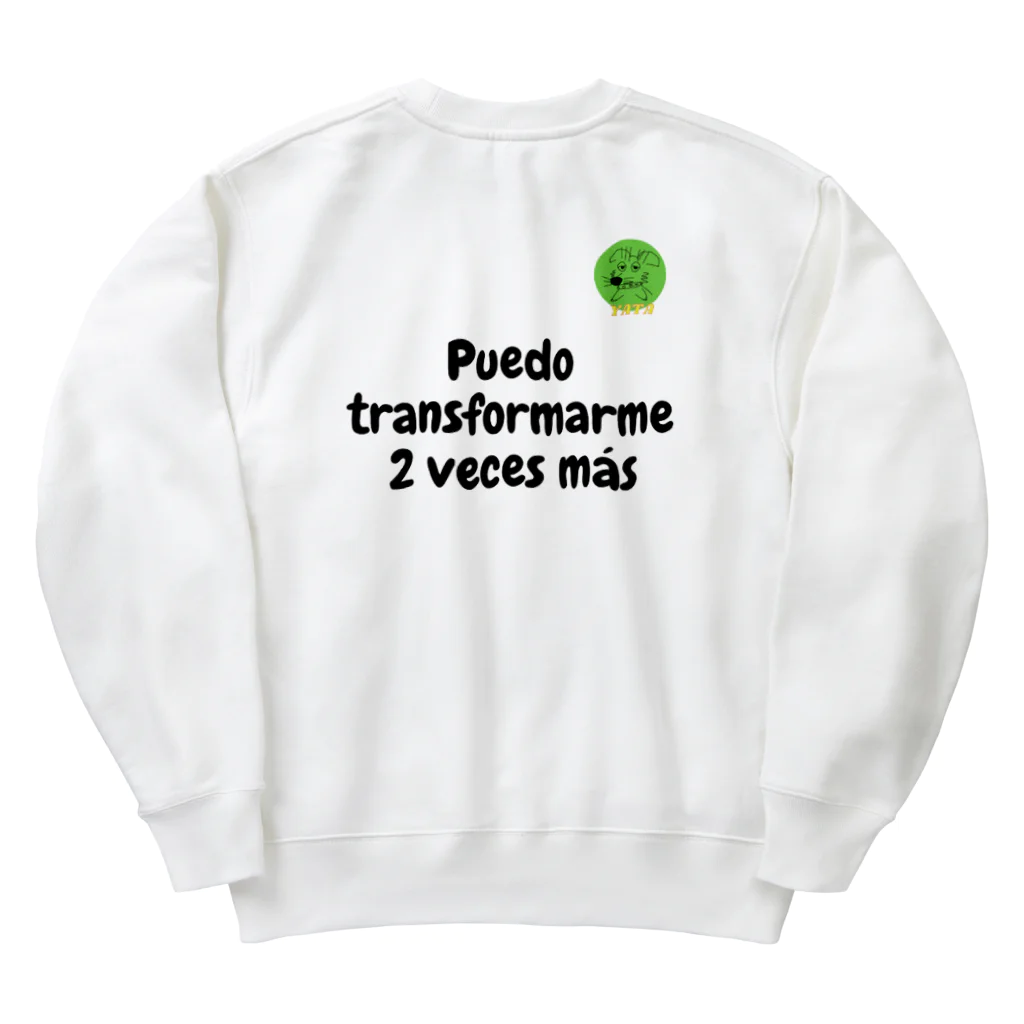 Nice Japanese words? !のPuedo transformarme 2 veces más Heavyweight Crew Neck Sweatshirt