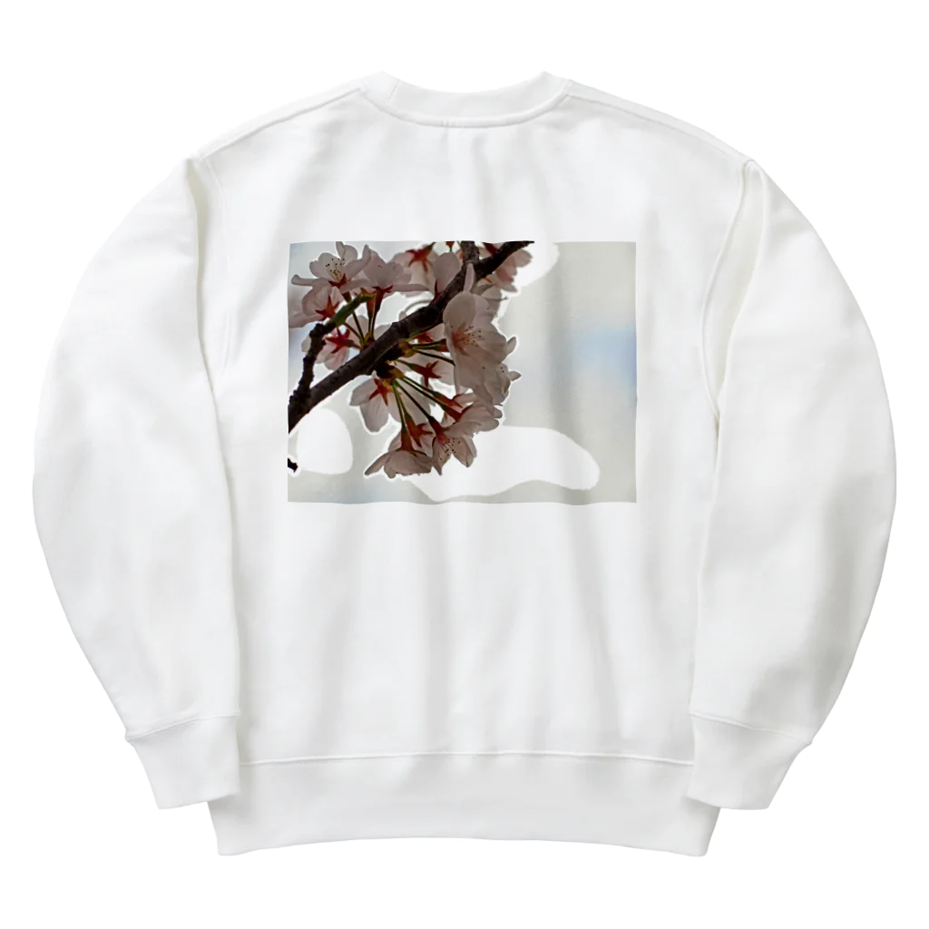 ムーンライトのイラスト風SAKURA Heavyweight Crew Neck Sweatshirt