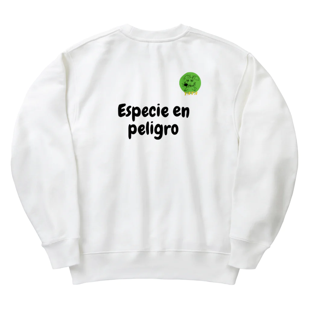 Nice Japanese words? !のEspecie en peligro Heavyweight Crew Neck Sweatshirt