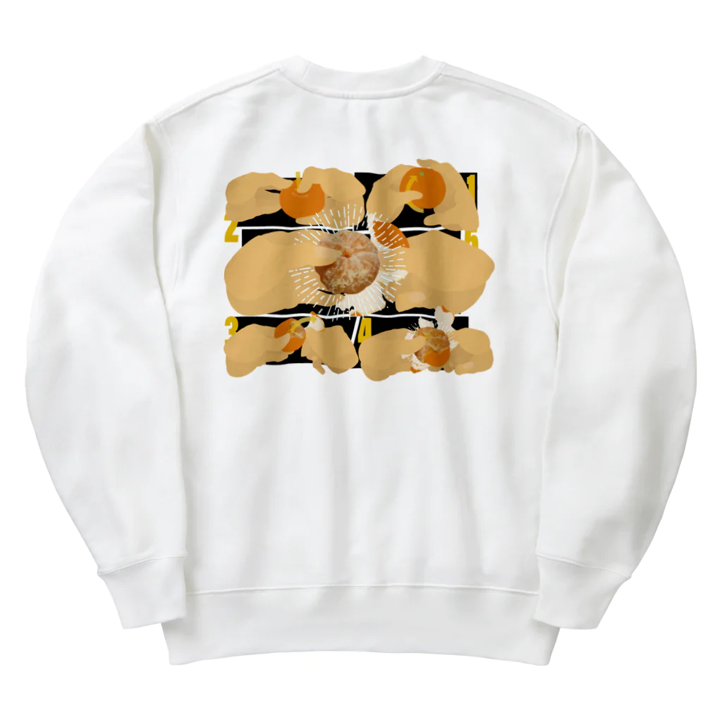 野中ショップのみかんを剥こう Heavyweight Crew Neck Sweatshirt