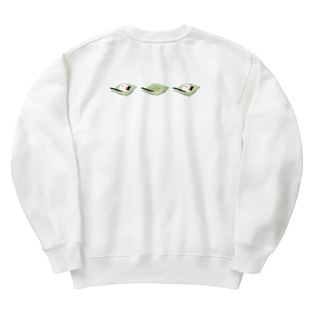 ぺけまるしょっぷの練切シマエナガグッズ Heavyweight Crew Neck Sweatshirt