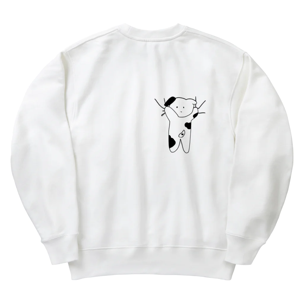 kobutadaのしがみつきあにまる-いぬ Heavyweight Crew Neck Sweatshirt