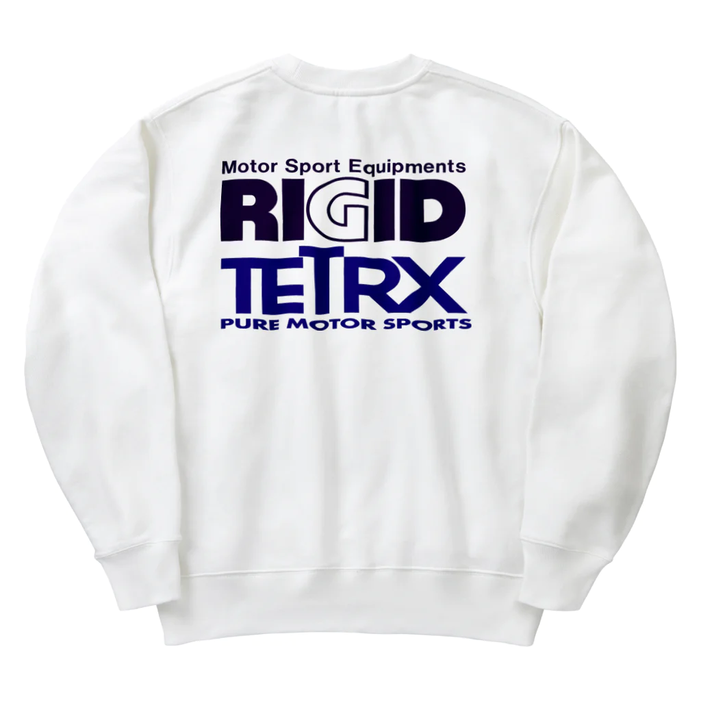 リジット・モータースポーツのALPHA紺-RIGID紺-TETRX紫 Heavyweight Crew Neck Sweatshirt