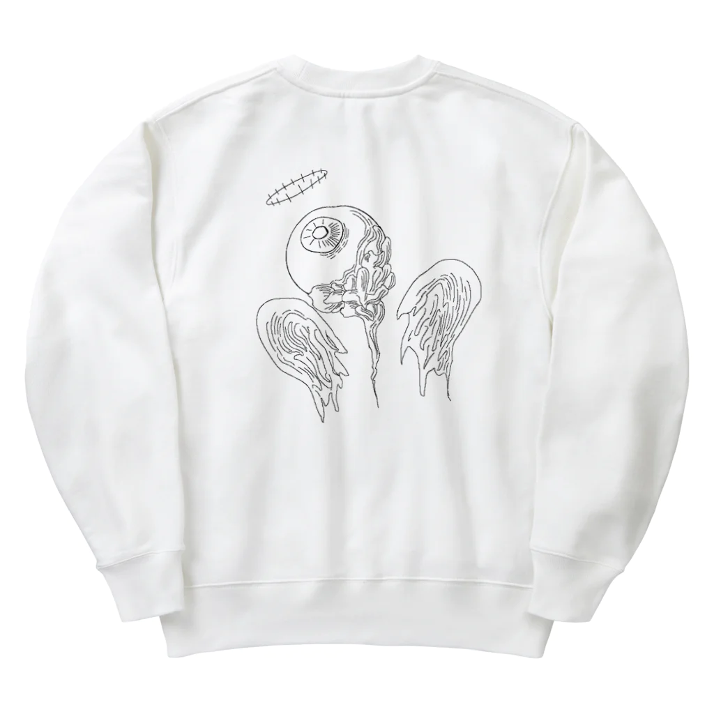 乃atoの目×天使 Heavyweight Crew Neck Sweatshirt