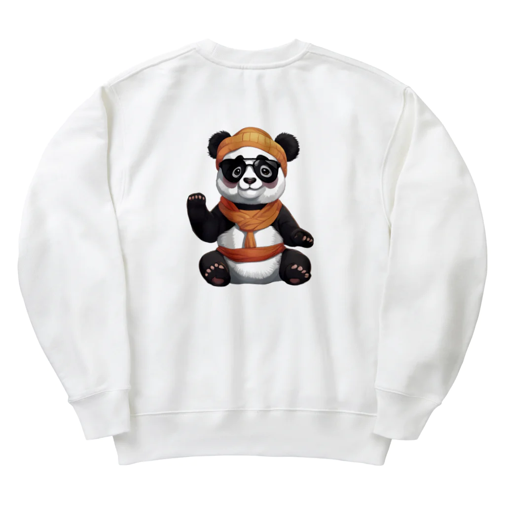 cutepetの可愛いパンダさん Heavyweight Crew Neck Sweatshirt