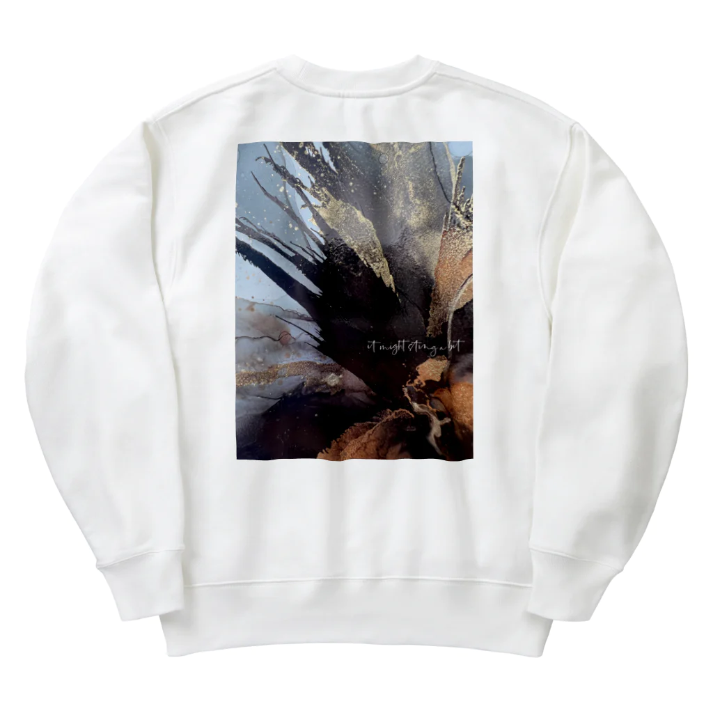 Peppermint | MikaのBlack stings Heavyweight Crew Neck Sweatshirt