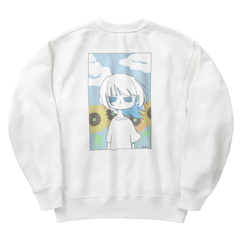 Breezeの青空と向日葵と Heavyweight Crew Neck Sweatshirt