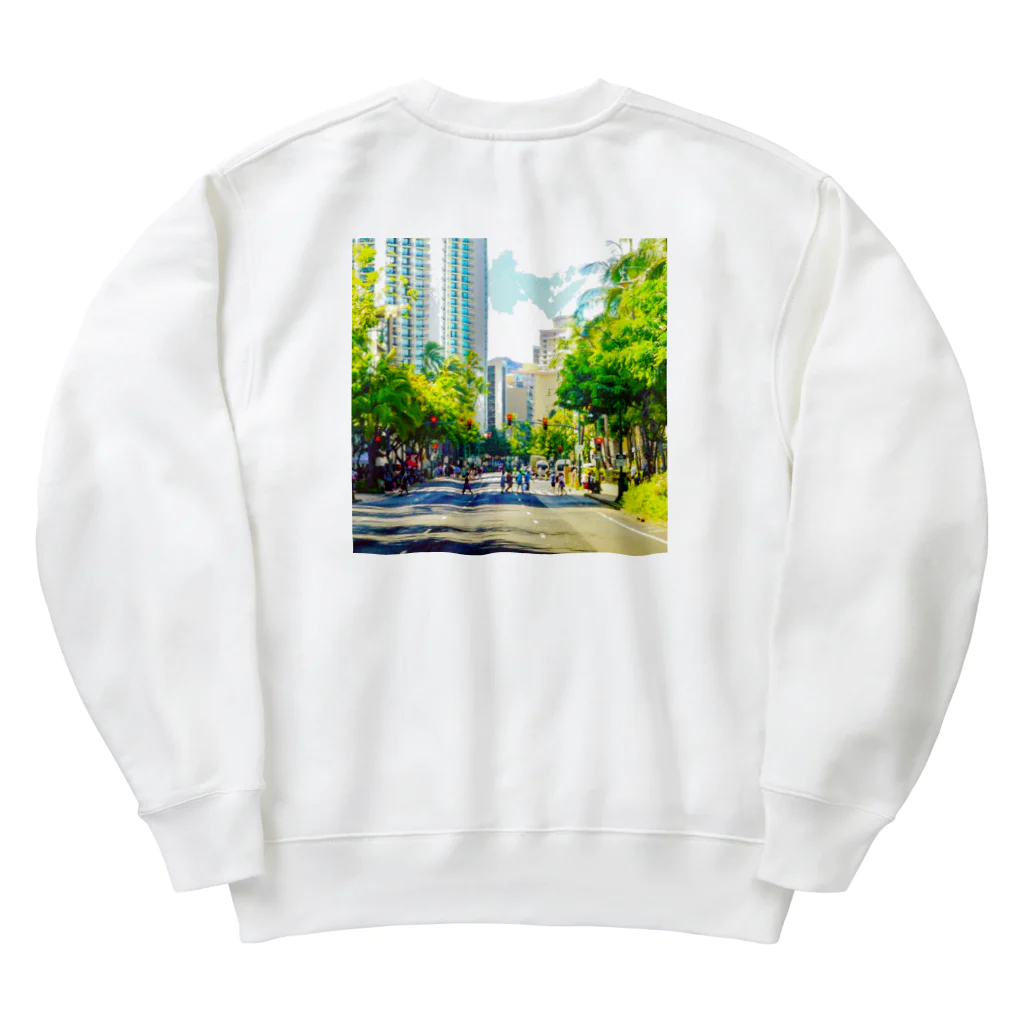 アロハビレッジのワイキキ通り🚶🚶‍♂️🚶 Heavyweight Crew Neck Sweatshirt