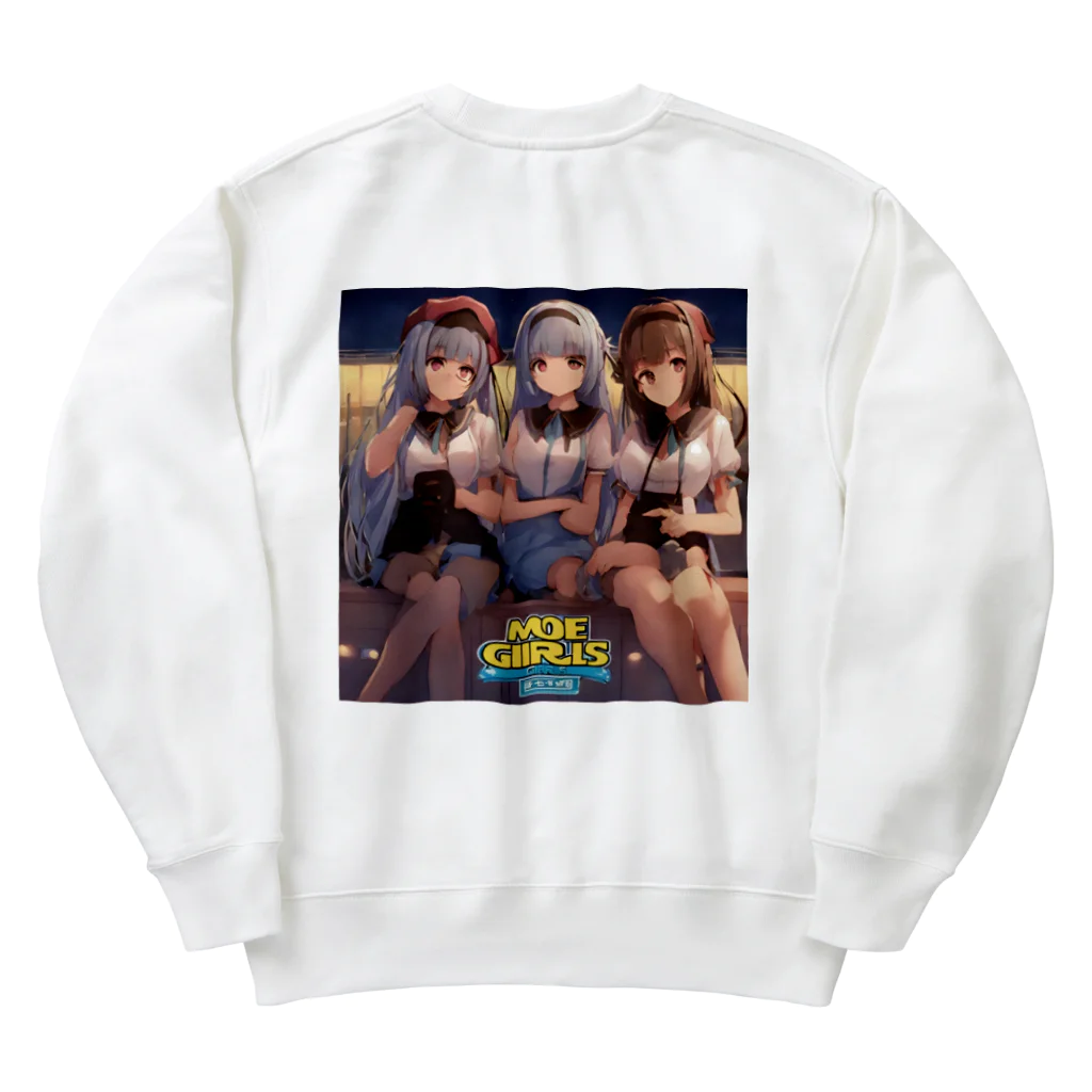 KAZU SHOPの萌え系　癒し女子 Heavyweight Crew Neck Sweatshirt