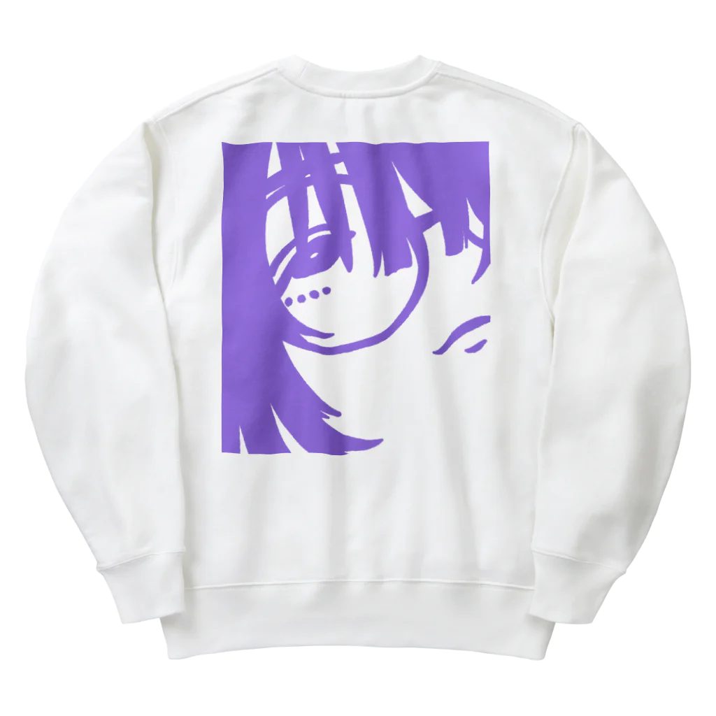 酒丸酔子🐱🍺の２６才眼鏡の女 Heavyweight Crew Neck Sweatshirt