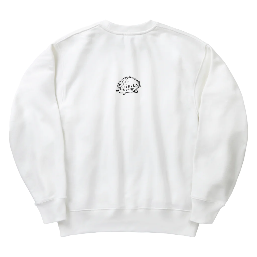 はりねずみびれっじのころころはりねずみ Heavyweight Crew Neck Sweatshirt