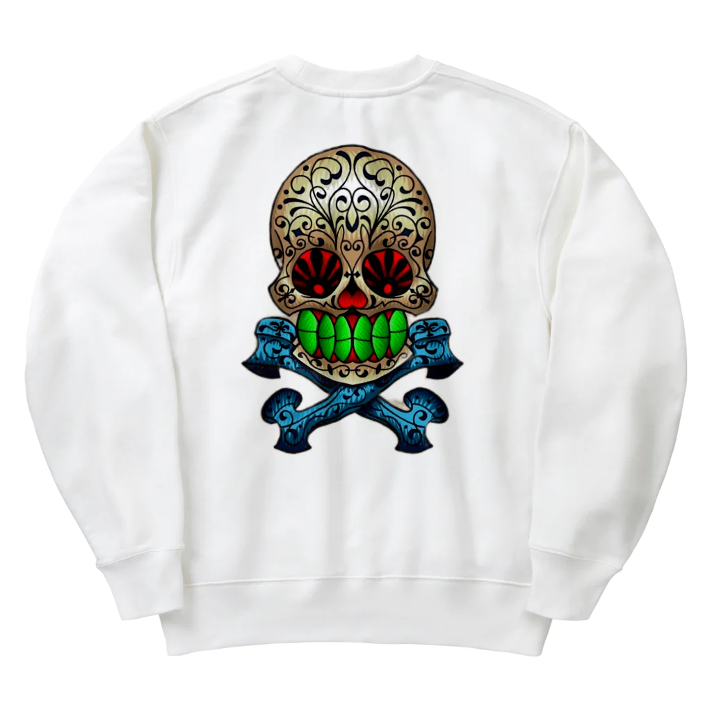 Hinakagoのメキシカンスカル Heavyweight Crew Neck Sweatshirt