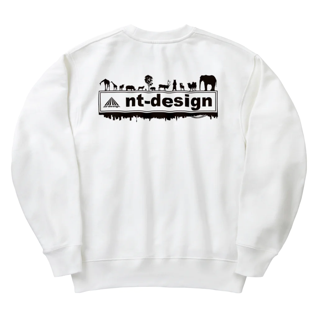 nt-designの『nt-design』ロゴ Heavyweight Crew Neck Sweatshirt