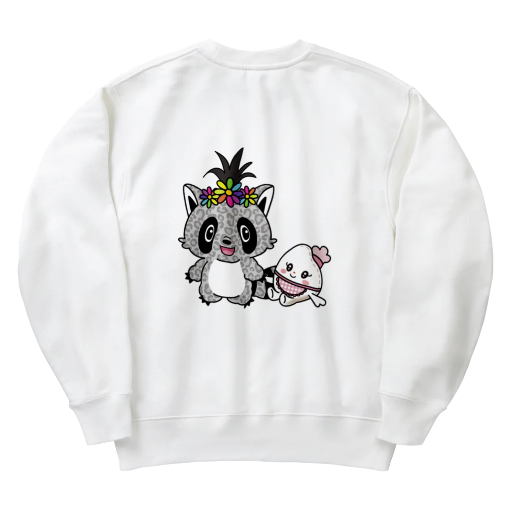 Hakomecomeの南国パンダ！&米粒ちゃん Heavyweight Crew Neck Sweatshirt