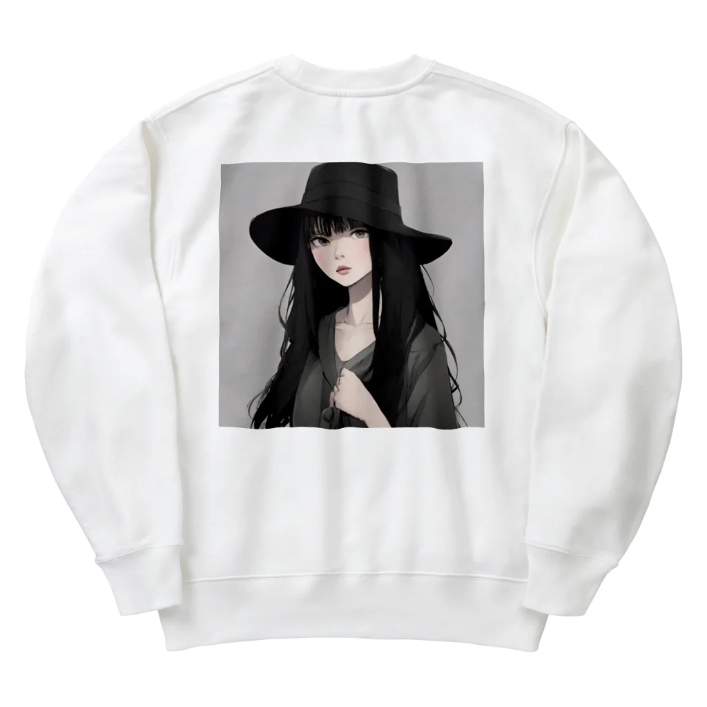 Listup_timeのバックプリント  Heavyweight Crew Neck Sweatshirt