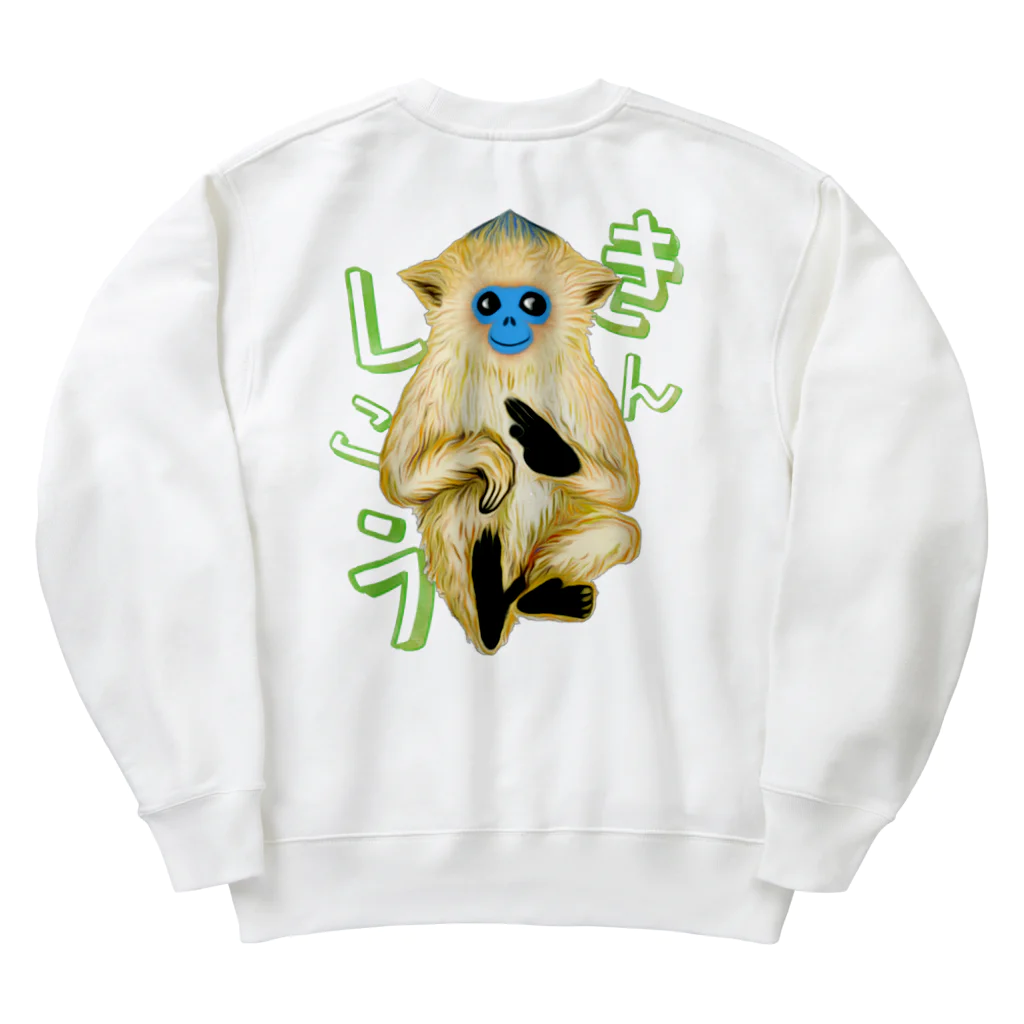 LalaHangeulのキンシコウ(金絲猴) バックプリント Heavyweight Crew Neck Sweatshirt