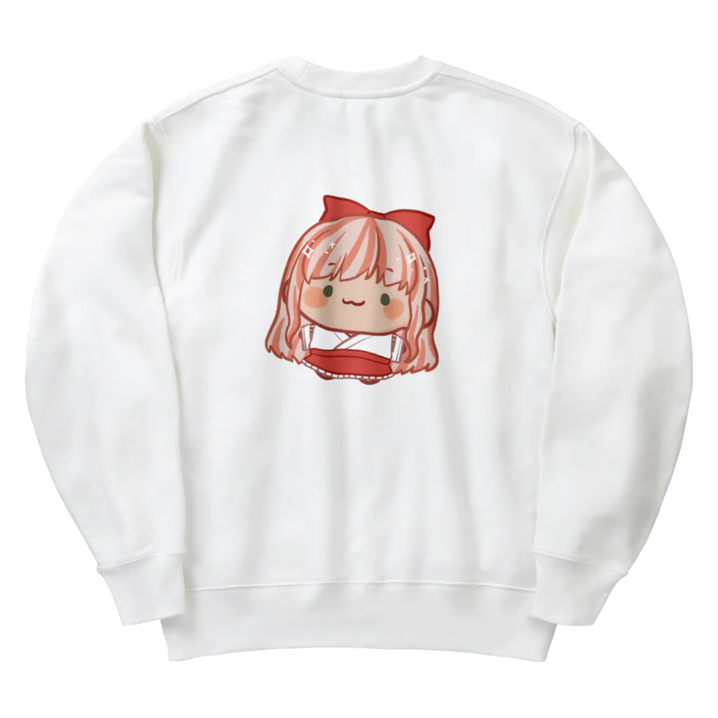 ぷいぷいshopのぷいぷい巫女ちゃん2 Heavyweight Crew Neck Sweatshirt