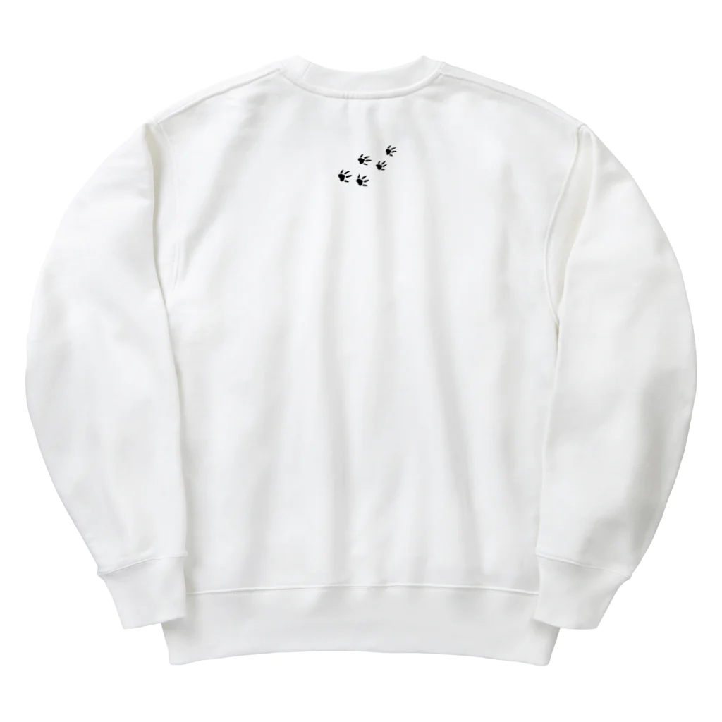 いたちでぐでぐ*のおすわりリチャードソンジリスくん Heavyweight Crew Neck Sweatshirt