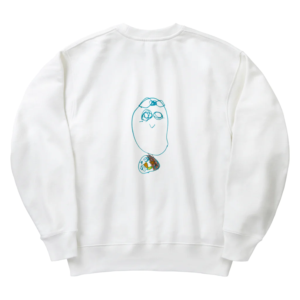 燈スケッチのおばけのカレー Heavyweight Crew Neck Sweatshirt