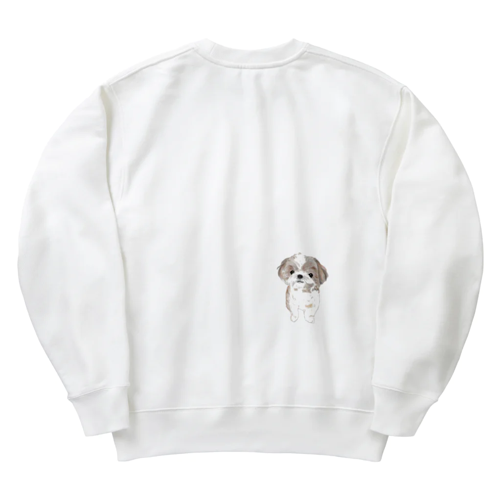 hanapecha_wannyanのシーズーちゃんおすましポーズ Heavyweight Crew Neck Sweatshirt