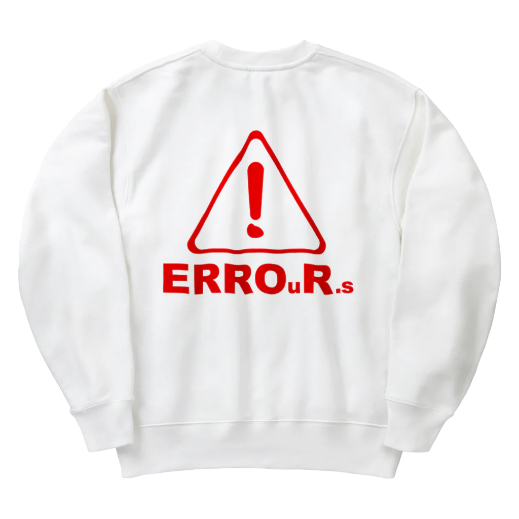 Our.s SUZURI店のERROuR.s Heavyweight Crew Neck Sweatshirt