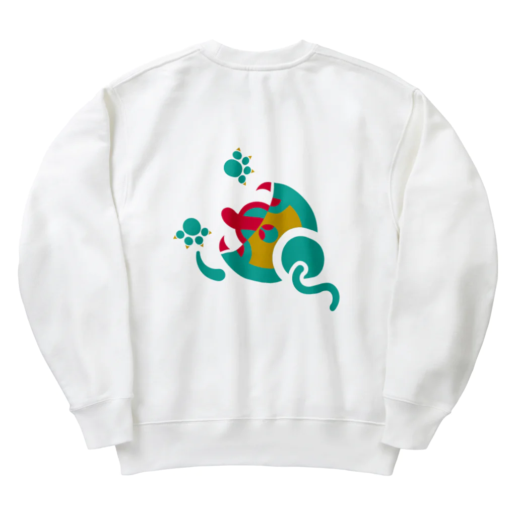 metagaimonの逃走チュウ Heavyweight Crew Neck Sweatshirt