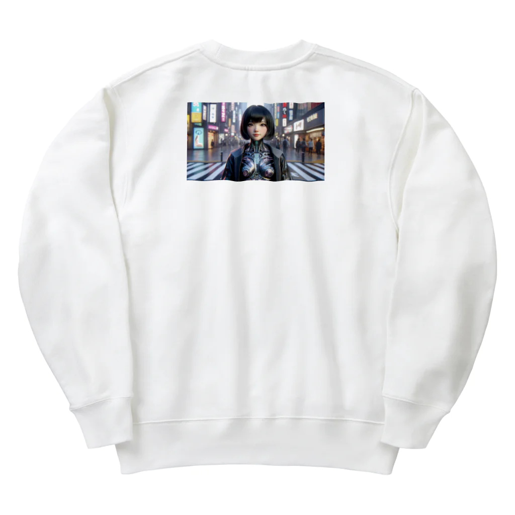 電気柴はAndroidの夢を見るか？のcybernetic transformation Heavyweight Crew Neck Sweatshirt