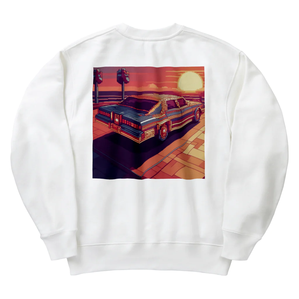 pari2のサンセットカー　ドット Heavyweight Crew Neck Sweatshirt