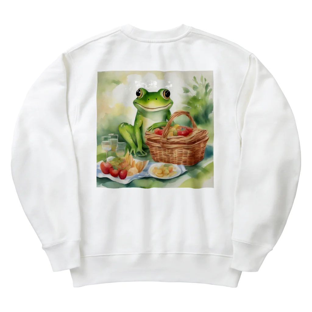 yuko_uのハピケロ〜ピクニック Heavyweight Crew Neck Sweatshirt