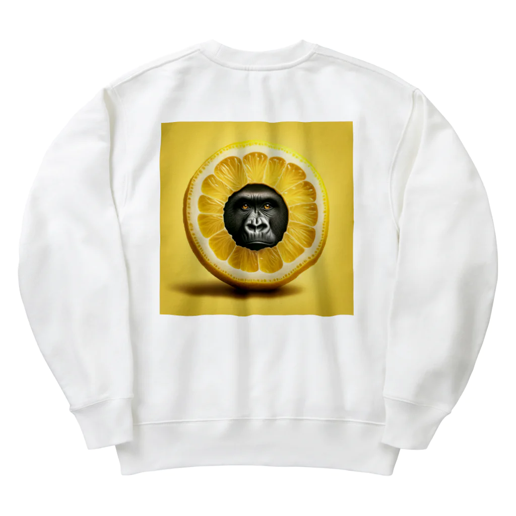 ゴリラショップのThe Mighty Gorilla Lemon  Heavyweight Crew Neck Sweatshirt