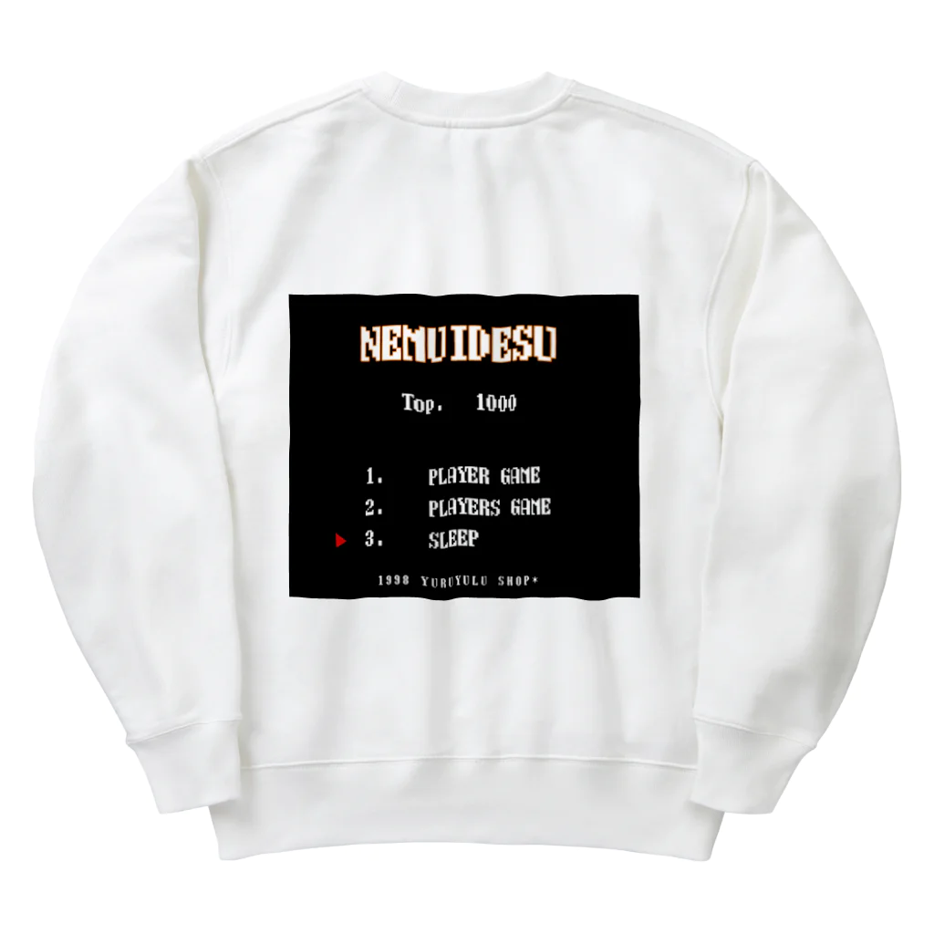 ゆるユルの懐かしの画面 Heavyweight Crew Neck Sweatshirt