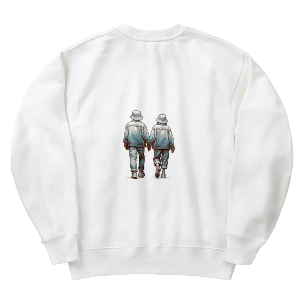 ケタケタの店の2人の休日デート Heavyweight Crew Neck Sweatshirt