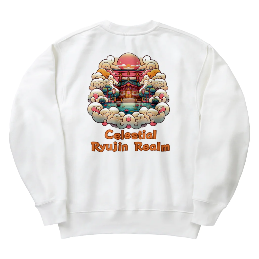 大江戸花火祭りのCelestial Ryujin Realm～天上の龍神領域5 Heavyweight Crew Neck Sweatshirt