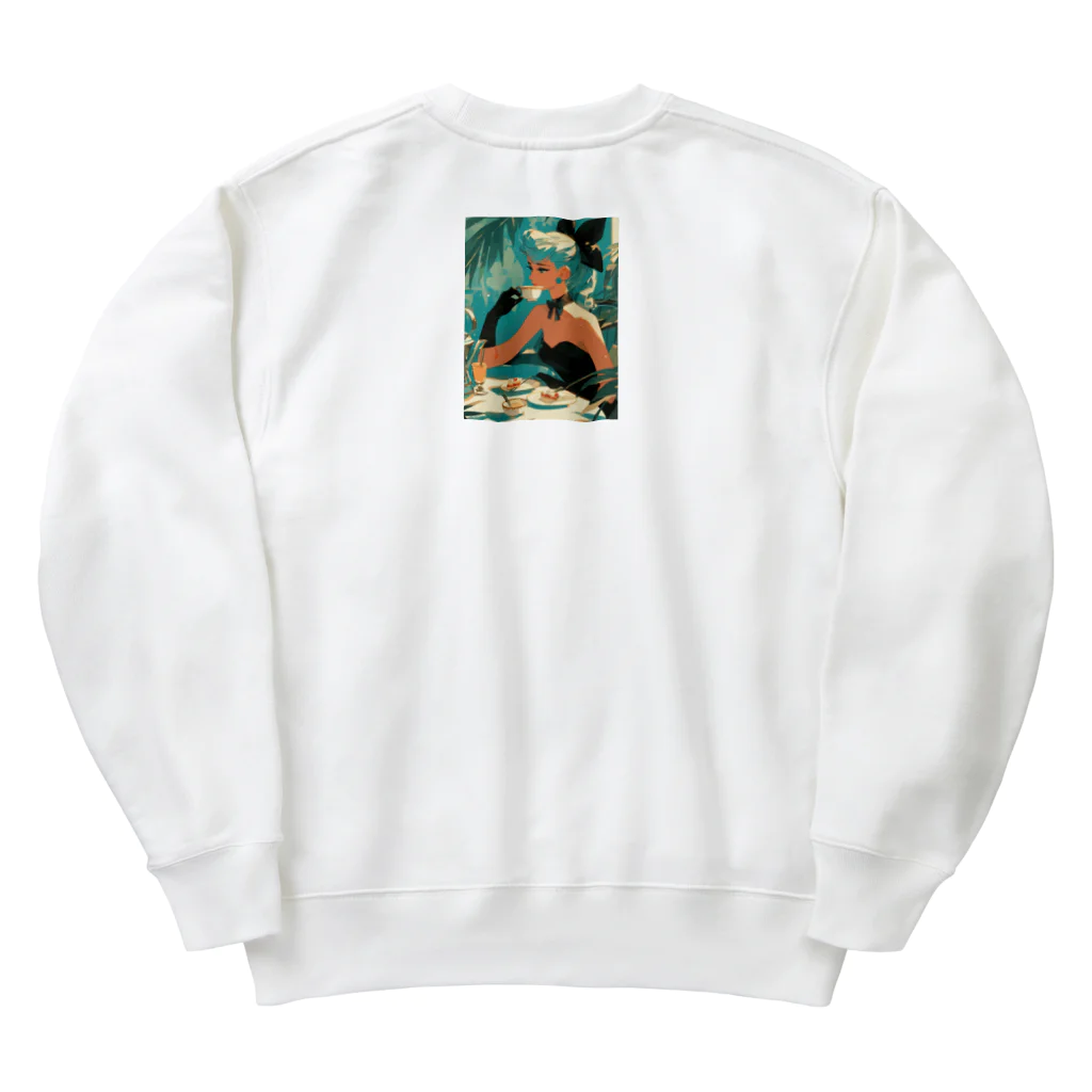 AQUAMETAVERSEのティファニーでお茶を　Hime  2530 Heavyweight Crew Neck Sweatshirt